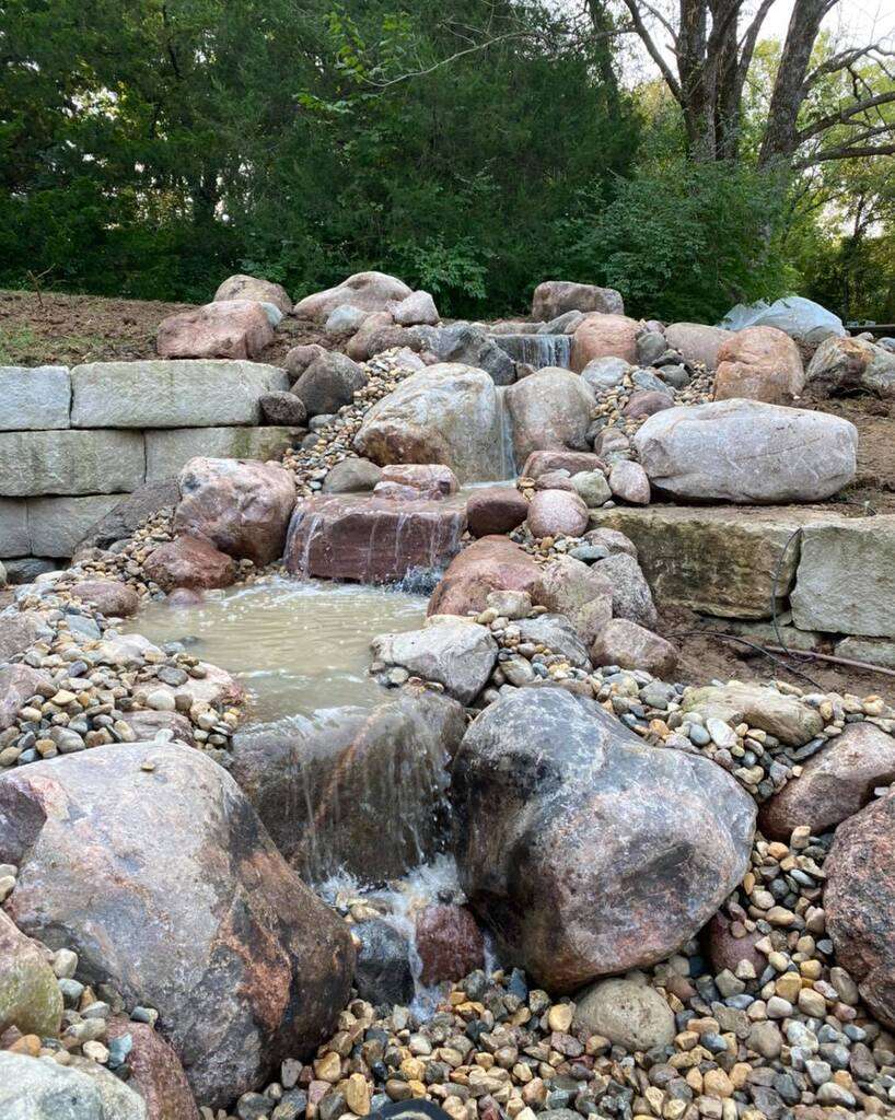Pondless water feature