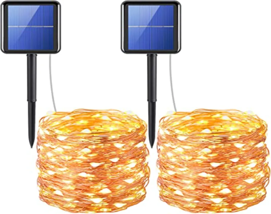 AMIR Solar String Lights Upgraded (Fairy Lights)