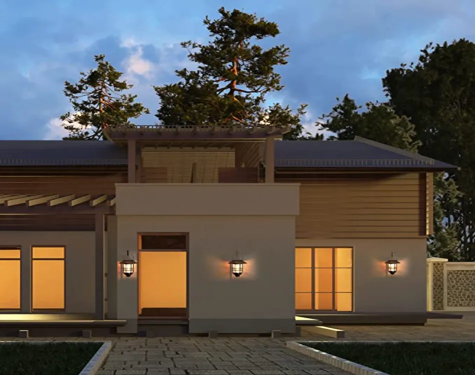 Derynome Solar Wall-Mounted Lanterns
