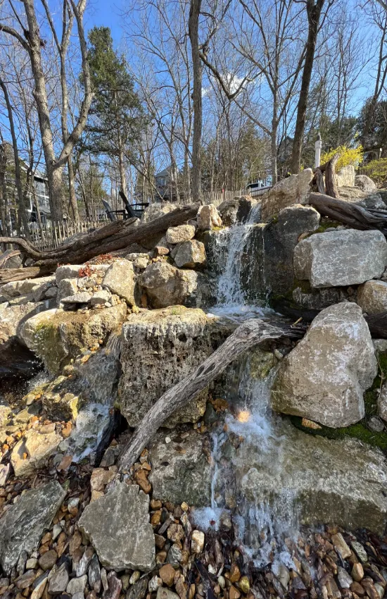 Multiple waterfall drops