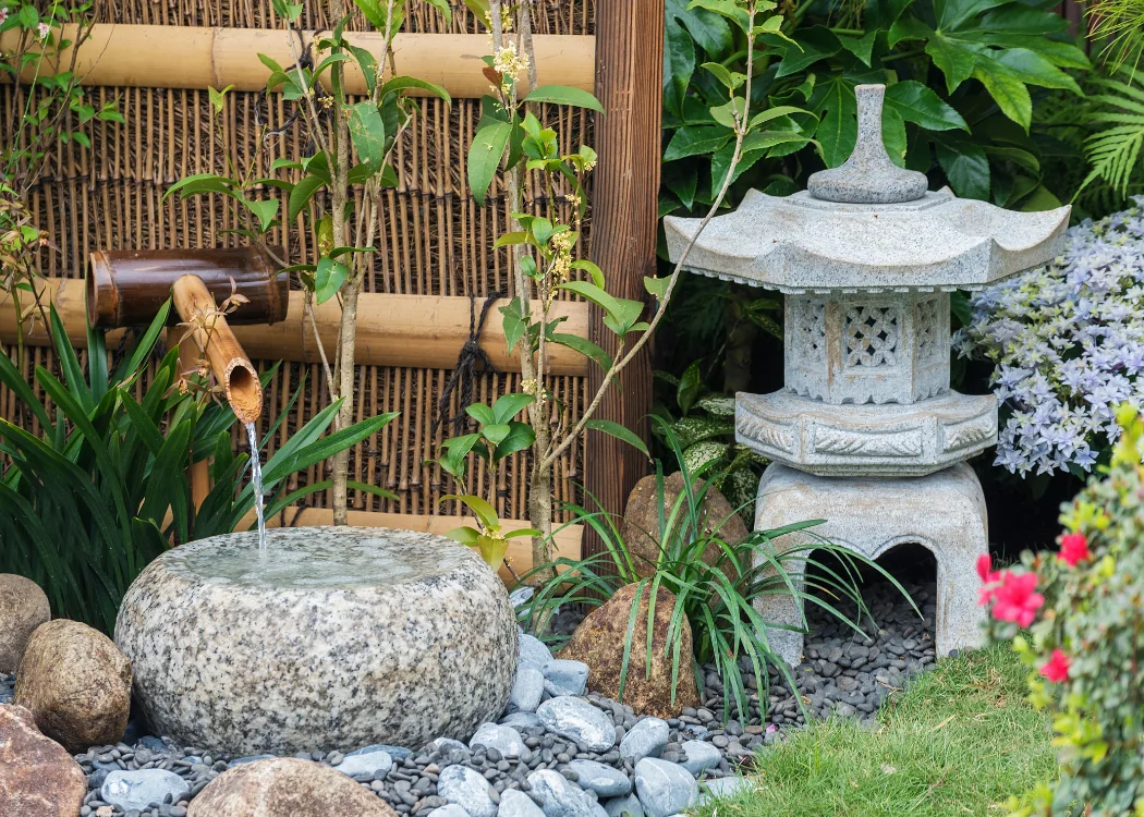 Small bamboo fountain